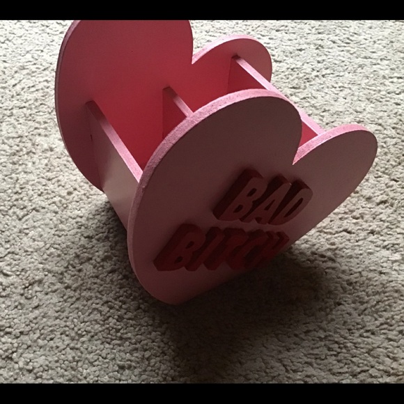 Pink Makeup brush holder all brushes incl.